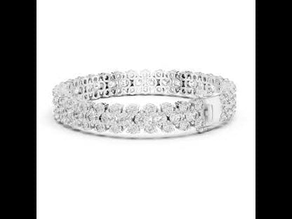 18k White Gold Marquise Lab-Grown Diamond Bridal Bracelet for Women | Pure Carat