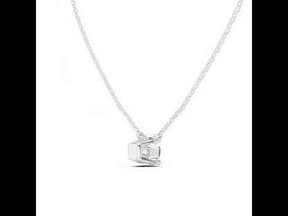 18K Rose Gold Round Lab-Grown Diamond Pendant for Women | Bridal Wear | Pure Carat