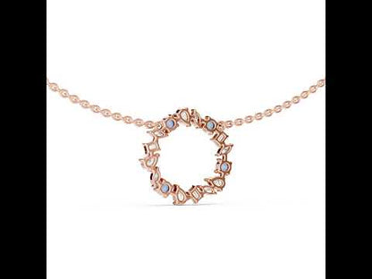 18k Rose Gold Marquise/Pear/Emerald/Round Cut Diamond Engagement Pendant for Women | Pure Carat