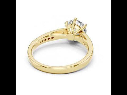 14K White Gold Round Lab-Grown Diamond Ring for Women | PureCarat