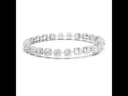 14k Yellow Gold Round Lab-Grown Diamond Office Wear Bracelet for Women | Pure Carat