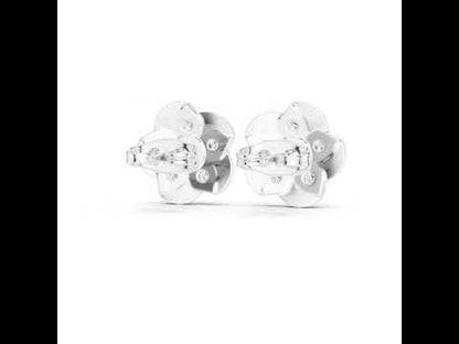14K White Gold Round Lab-Grown Diamond Engagement Earrings for Women | Pure Carat