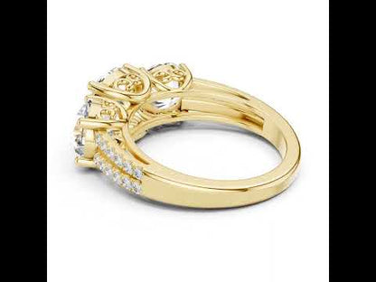 18K White Gold Round Lab-Grown Diamond Engagement Ring for Women | Pure Carat