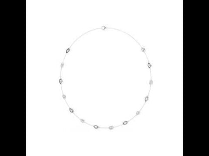 14k Yellow Gold Emerald/Marquise Cut Diamond Office Wear Necklace for Women | Pure Carat