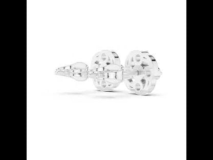 18K Yellow Gold Round Lab-Grown Diamond Engagement Earrings for Women | Pure Carat