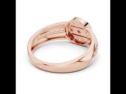 14K Yellow Gold Round Lab-Grown Diamond Stud Ring for Women | Anniversary Gift | Pure Carat