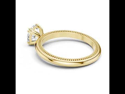 Women’s Round Lab-Grown Diamond Ring in 14K Rose Gold | Pure Carat