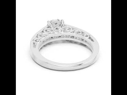 18K Rose Gold Round Lab-Grown Diamond Engagement Ring for Women | Pure Carat