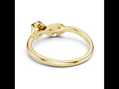 14K Rose Gold Round Lab-Grown Diamond Ring for Women | Anniversary Gift | Pure Carat