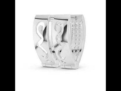 18K White Gold Round Cut Diamond Earrings for Women - Wedding Jewellery - Pure Carat