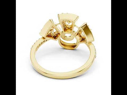 18K Rose Gold Round Lab-Grown Diamond Ring for Women | Party Wear | Pure Carat