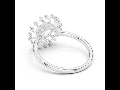 18K Rose Gold Round Lab-Grown Diamond Drop Ring for Women | Anniversary Gift | Pure Carat