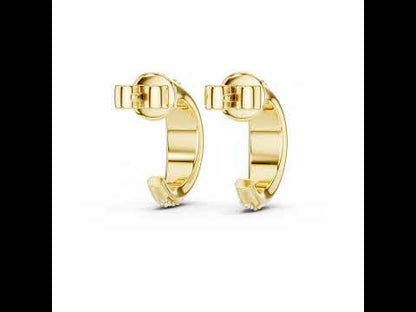 14K Rose Gold Round Cut Diamond Earrings for Women - Party Wear Jewellery - Pure Carat