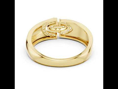 14K Yellow Gold Round Lab-Grown Diamond Office Wear Ring for Women | Pure Carat