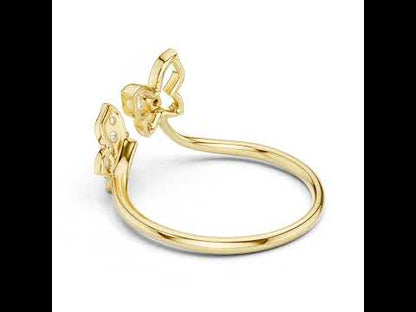 18K White Gold Round Lab-Grown Diamond Ring for Women | Office Wear | Pure Carat