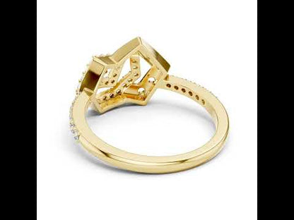 14K Rose Gold Round Lab-Grown Diamond Ring for Women | Office Wear | Pure Carat