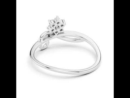 14K Yellow Gold Round Lab-Grown Diamond Stud Ring for Women | Engagement Wear | Pure Carat