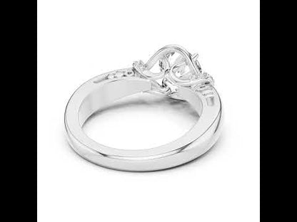 Round Lab-Grown Diamond Anniversary Ring in 18K Yellow Gold – Pure Carat
