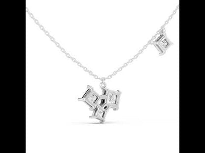 14K Yellow Gold Princess Lab-Grown Diamond Pendant for Women | Wedding Wear | Pure Carat