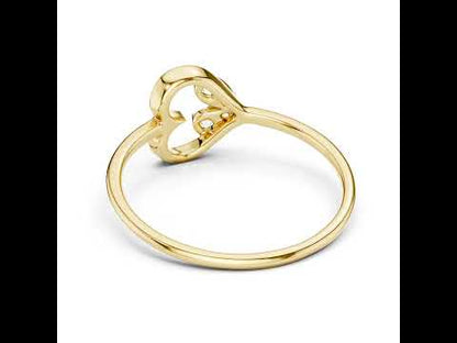 18K Rose Gold Round Lab-Grown Diamond Ring for Women | Party Wear | Pure Carat