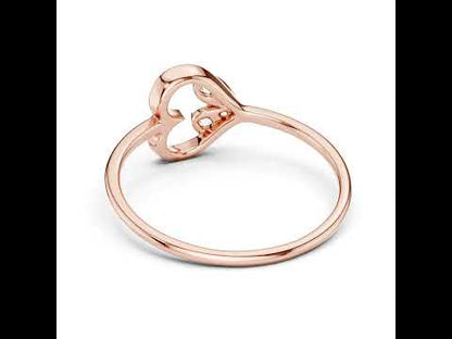 18K Rose Gold Round Lab-Grown Diamond Ring for Women | Party Wear | Pure Carat
