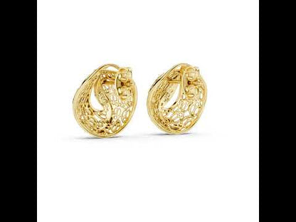 18K Rose Gold Round Lab-Grown Diamond Drop Earrings for Women | Bridal Wear | Pure Carat