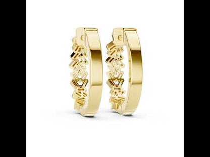 14K Rose Gold Lab-Grown Diamond Earrings for Women - Everyday Wear - Pure Carat