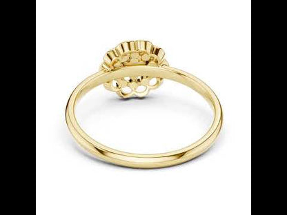 14K White Gold Round Lab-Grown Diamond Solitaire Ring for Women | Everyday Wear | Pure Carat