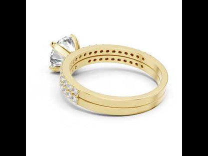 14K White Gold Round Lab-Grown Diamond Drop Ring for Women – Anniversary Gift - Pure Carat