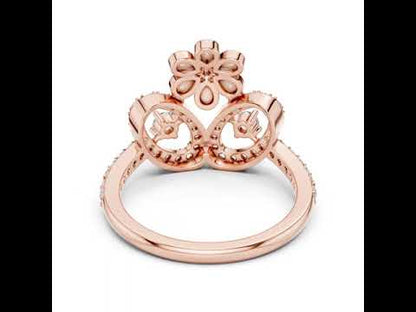18K Yellow Gold Round Lab-Grown Diamond Ring for Women | Anniversary Gift | Pure Carat
