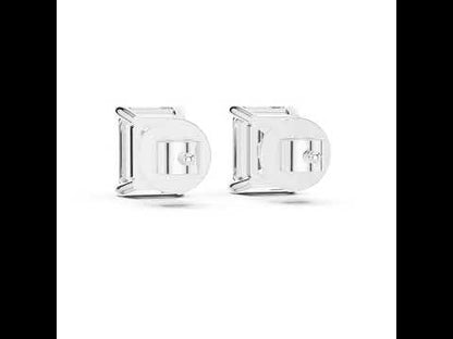Women’s Heart Lab-Grown Diamond Earrings in 18K Yellow Gold