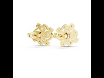 14K Yellow Gold Round Lab-Grown Diamond Everyday Wear Earrings for Women | Pure Carat