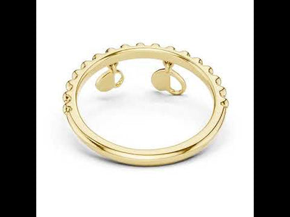 14K Yellow Gold Round Lab-Grown Diamond Ring for Women | Wedding Wear | Pure Carat