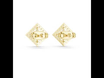 14K Yellow Gold Round Lab-Grown Diamond Everyday Wear Earrings for Women | Pure Carat