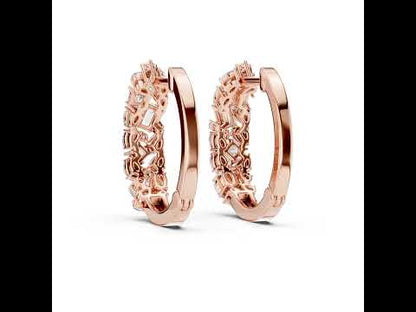 Princess, Pear & Emerald Lab-Grown Diamond Stud Earrings in 18K Yellow Gold - Pure Carat
