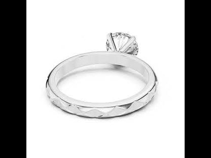 18K Yellow Gold Round Lab-Grown Diamond Engagement Ring | PureCarat