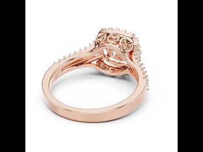 18K Yellow Gold Round Lab-Grown Diamond Drop Ring for Women | Everyday Wear | Pure Carat