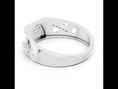 14K Rose Gold Round Lab-Grown Diamond Party Wear Drop Ring for Women | Pure Carat