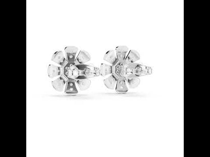 18K Yellow Gold Round Lab-Grown Diamond Everyday Wear Earrings for Women | Pure Carat