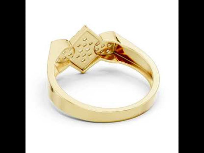 18K Rose Gold Round Lab-Grown Diamond Party Wear Ring for Women | Pure Carat