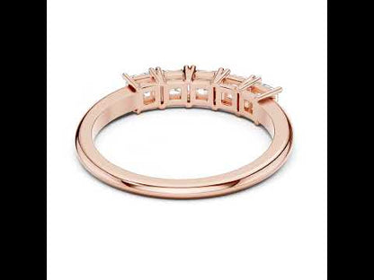 18K Yellow Gold Princess Cut Diamond Stud Ring for Women | Wedding Jewellery | Pure Carat