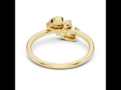4K Yellow Gold Round Lab-Grown Diamond Solitaire Ring for Women | Anniversary Gift | Pure Carat