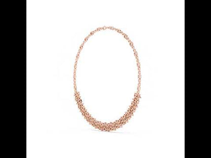 18k Rose Gold Pear/Princess/Marquise Lab-Grown Diamond Anniversary Gift Necklace | Pure Carat