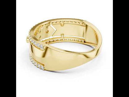 18K Yellow Gold Round Lab-Grown Diamond Ring for Women | Office Wear | Pure Carat