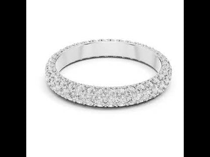 14K White Gold Round Lab-Grown Diamond Drop Ring for Women | Bridal Jewellery | Pure Carat