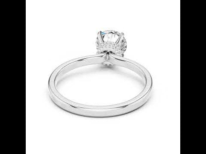 18K Yellow Gold Round Lab-Grown Diamond Ring for Women | PureCarat