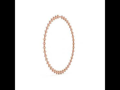 18k White Gold Round Lab-Grown Diamond Wedding Necklace for Women | Pure Carat