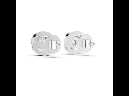 Women’s Round Lab-Grown Diamond Earrings in 14K Yellow Gold