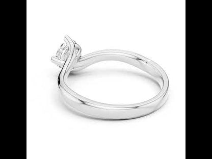 14K Yellow Gold Round Lab-Grown Diamond Ring for Women | Party Wear | Pure Carat