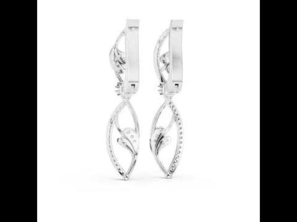 Pure Carat 14K Rose Gold Round Cut Lab-Grown Diamond Earrings for Women – Collection